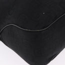 GUCCI Jackie Hand Bag Canvas Black Gold 145818 Auth BA14468A-9