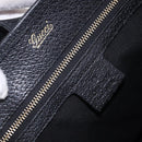 GUCCI Jackie Hand Bag Canvas Black Gold 145818 Auth BA14468A-18