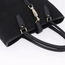GUCCI Jackie Hand Bag Canvas Black Gold 145818 Auth BA14468A-6