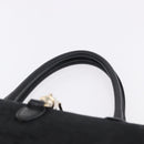 GUCCI Jackie Hand Bag Canvas Black Gold 145818 Auth BA14468A-8