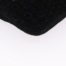 CELINE C Macadam Canvas Hand Bag Suede Black Silver Auth BA14469A-9