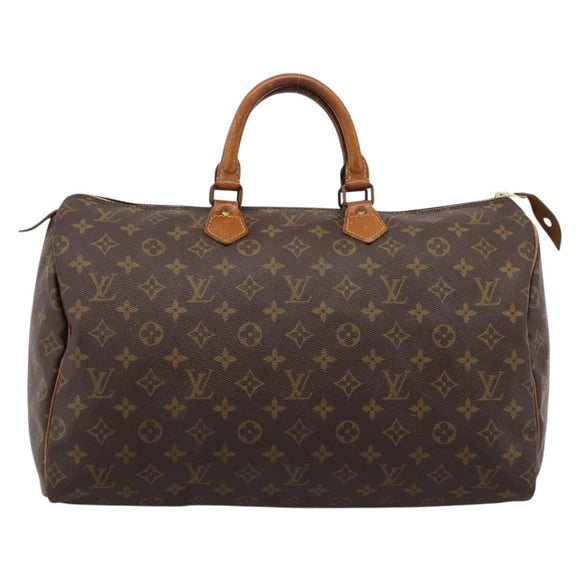LOUIS VUITTON Monogram Speedy 40 Hand Bag M41522 LV Auth BA14471