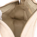 CHANEL Matelasse Shoulder Bag Lamb Skin White Gold CC Auth BA14472-21