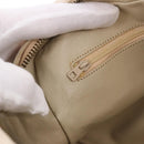 CHANEL Matelasse Shoulder Bag Lamb Skin White Gold CC Auth BA14472-22