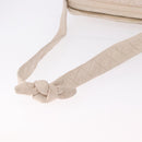 CHANEL Matelasse Shoulder Bag Lamb Skin White Gold CC Auth BA14472-7