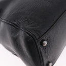 CARTIER Hand Bag Leather Black Silver Auth BA14473-12