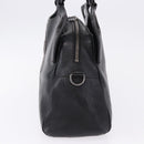 CARTIER Hand Bag Leather Black Silver Auth BA14473-5