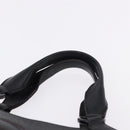 CARTIER Hand Bag Leather Black Silver Auth BA14473-8