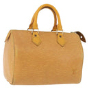 LOUIS VUITTON Epi Speedy 25 Hand Bag Tassili Yellow M43019 LV Auth BA14474-1