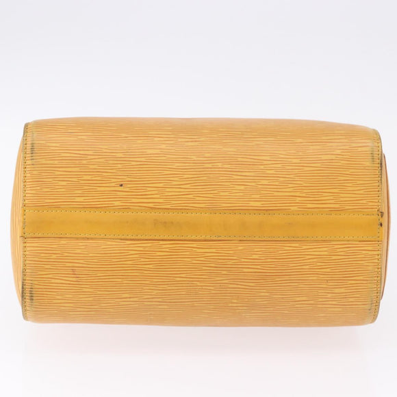 LOUIS VUITTON Epi Speedy 25 Hand Bag Tassili Yellow M43019 LV Auth BA14474