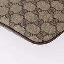GUCCI GG Supreme Web Sherry Line Bag PVC Beige Gold 904 02 047 Auth BA14476-11