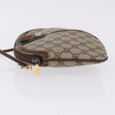 GUCCI GG Supreme Web Sherry Line Bag PVC Beige Gold 904 02 047 Auth BA14476-6