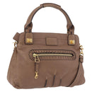 Chloe Hand Bag Leather 2way Brown Gold Auth BA14477A-1
