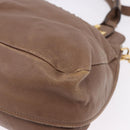 Chloe Hand Bag Leather 2way Brown Gold Auth BA14477A-16