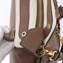 Chloe Hand Bag Leather 2way Brown Gold Auth BA14477A-10