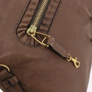 Chloe Hand Bag Leather 2way Brown Gold Auth BA14477A-20