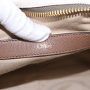 Chloe Hand Bag Leather 2way Brown Gold Auth BA14477A-21