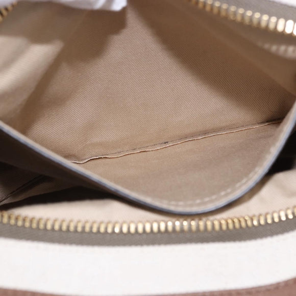 Chloe Hand Bag Leather 2way Brown Gold Auth BA14477A