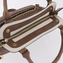 Chloe Hand Bag Leather 2way Brown Gold Auth BA14477A-6