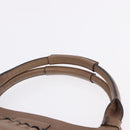 Chloe Hand Bag Leather 2way Brown Gold Auth BA14477A-14