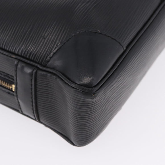LOUIS VUITTON Epi Porte Documents Voyage Business Bag Black M40321 Auth BA14478