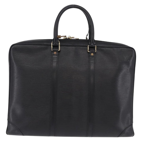 LOUIS VUITTON Epi Porte Documents Voyage Business Bag Black M40321 Auth BA14478