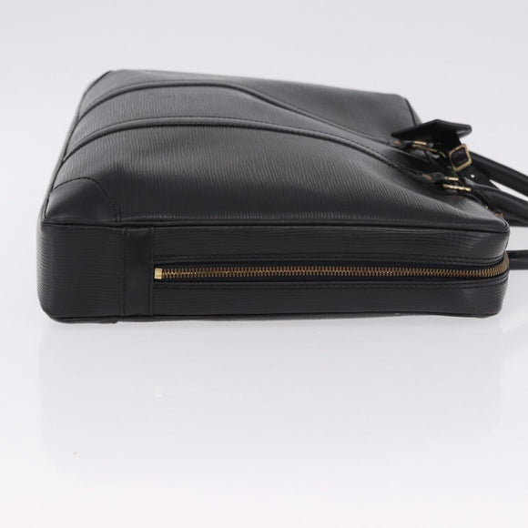 LOUIS VUITTON Epi Porte Documents Voyage Business Bag Black M40321 Auth BA14478