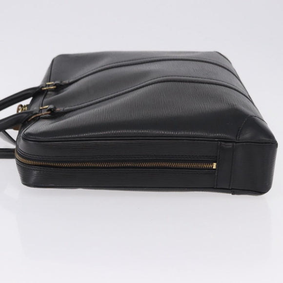 LOUIS VUITTON Epi Porte Documents Voyage Business Bag Black M40321 Auth BA14478