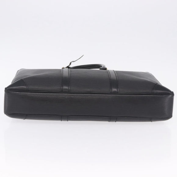 LOUIS VUITTON Epi Porte Documents Voyage Business Bag Black M40321 Auth BA14478