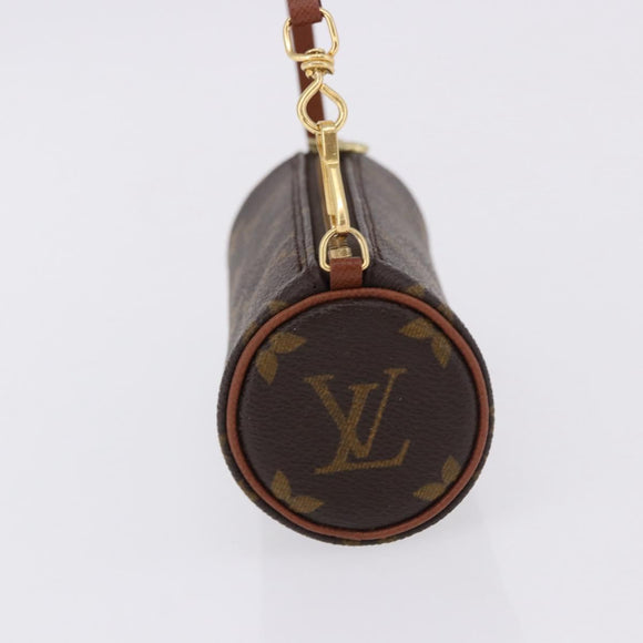 LOUIS VUITTON Monogram Papillon Pouch LV Auth BA14479