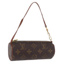 LOUIS VUITTON Monogram Papillon Pouch LV Auth BA14481-1