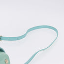 VERSACE Hand Bag Patent leather 2way Green Gold Auth BA14483-15