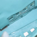 VERSACE Hand Bag Patent leather 2way Green Gold Auth BA14483-11