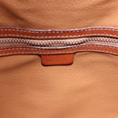 CELINE Macadam Canvas Shoulder Bag PVC Leather Brown Gold Auth BA14485-21