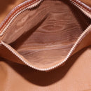 CELINE Macadam Canvas Shoulder Bag PVC Leather Brown Gold Auth BA14485-25