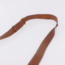 CELINE Macadam Canvas Shoulder Bag PVC Leather Brown Gold Auth BA14485-14