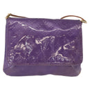 LOUIS VUITTON Monogram Vernis Thompson Street Purple Viole M91095 Auth BA14487-13