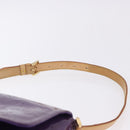 LOUIS VUITTON Monogram Vernis Thompson Street Purple Viole M91095 Auth BA14487-8