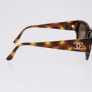 CHANEL Sunglasses plastic Brown CC Auth BA14488M-6