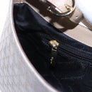 Salvatore Ferragamo Gancini Hand Bag Leather Gray Gold Auth BA14490A-19