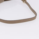 Salvatore Ferragamo Gancini Hand Bag Leather Gray Gold Auth BA14490A-7