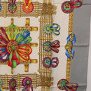 HERMES Carre 90 Scarf ”LES RUBANS DU CHEVAL” Silk Gray Auth BA14492-7