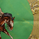HERMES Carre 90 Scarf ”Pampa” Silk Green Auth BA14493-12