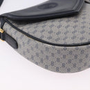 GUCCI Micro GG Supreme Shoulder Bag PVC Navy Gold 007 261 0081 Auth BA14494-10