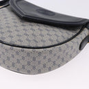 GUCCI Micro GG Supreme Shoulder Bag PVC Navy Gold 007 261 0081 Auth BA14494-11