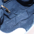 GUCCI Micro GG Supreme Shoulder Bag PVC Navy Gold 007 261 0081 Auth BA14494-17
