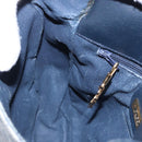 GUCCI Micro GG Supreme Shoulder Bag PVC Navy Gold 007 261 0081 Auth BA14494-19