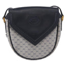 GUCCI Micro GG Supreme Shoulder Bag PVC Navy Gold 007 261 0081 Auth BA14494-2
