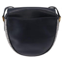 GUCCI Micro GG Supreme Shoulder Bag PVC Navy Gold 007 261 0081 Auth BA14494-3