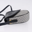 GUCCI Micro GG Supreme Shoulder Bag PVC Navy Gold 007 261 0081 Auth BA14494-5